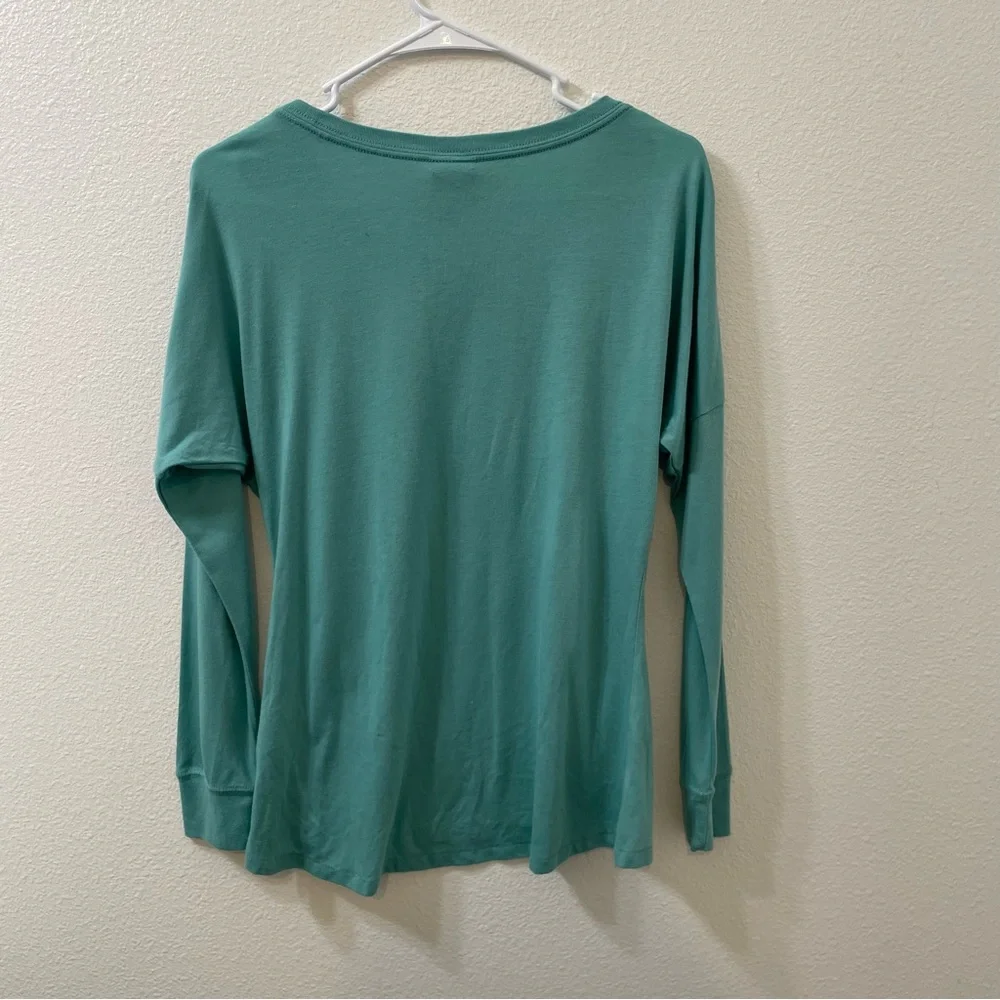 Nike long sleeve t shirt teal blue small